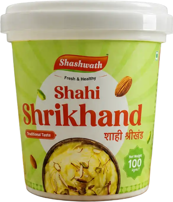 Shahi Shrikhand - saffron shrikhand dessert