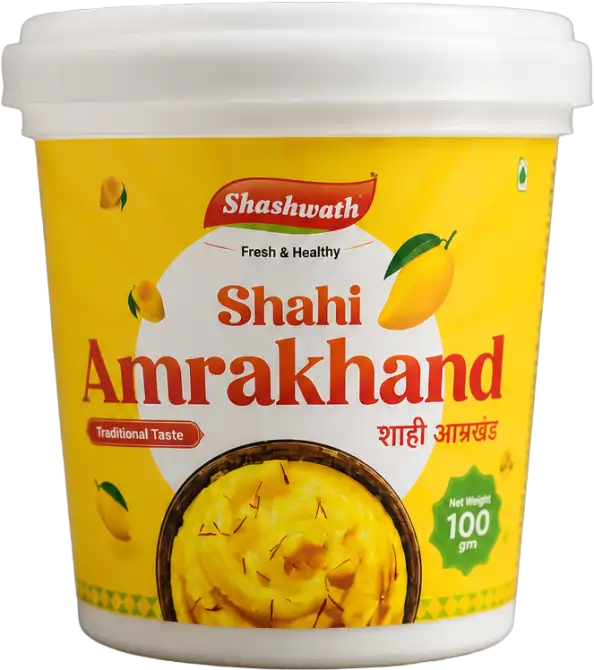 Shahi Amrakhand - mango shrikhand dessert